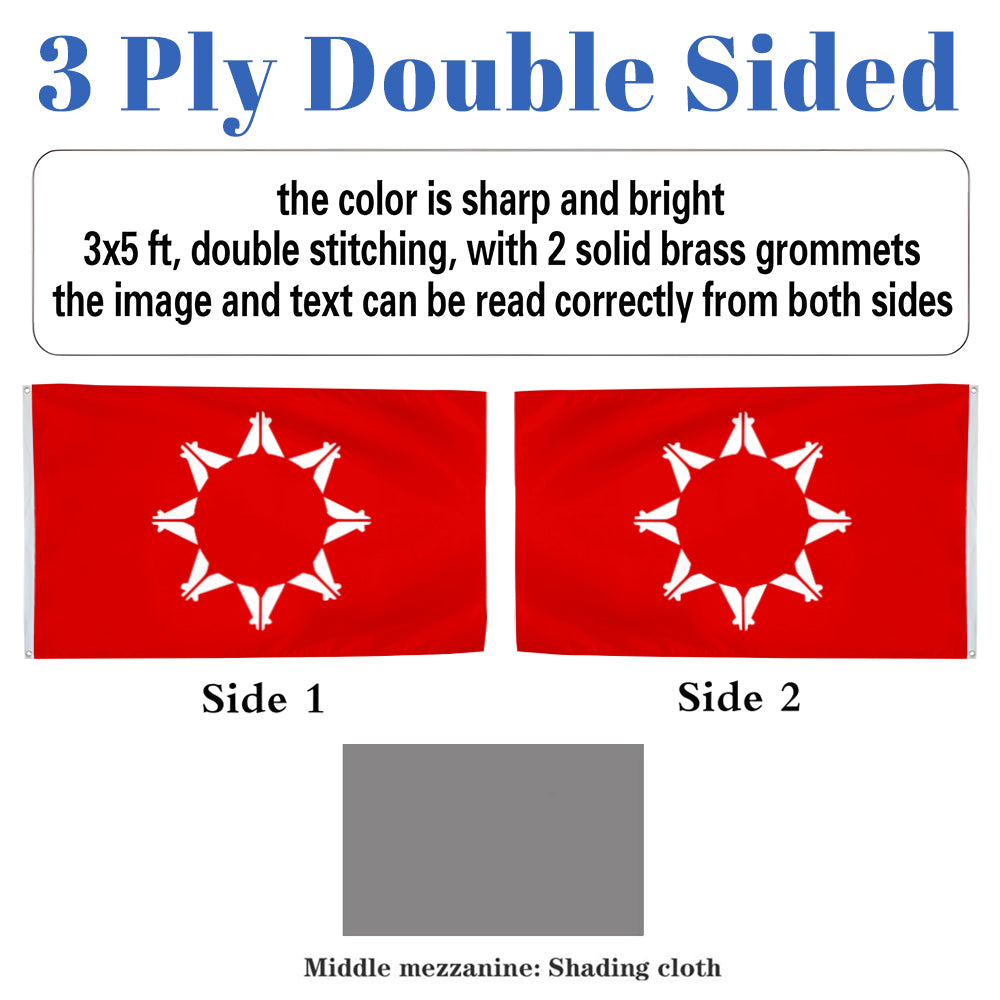 Oglala Sioux Tribe flag 3x5ft banner man cave 3