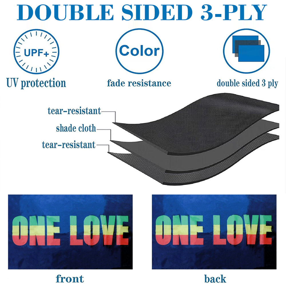 One Love Rasta flag 3x5ft banner man cave