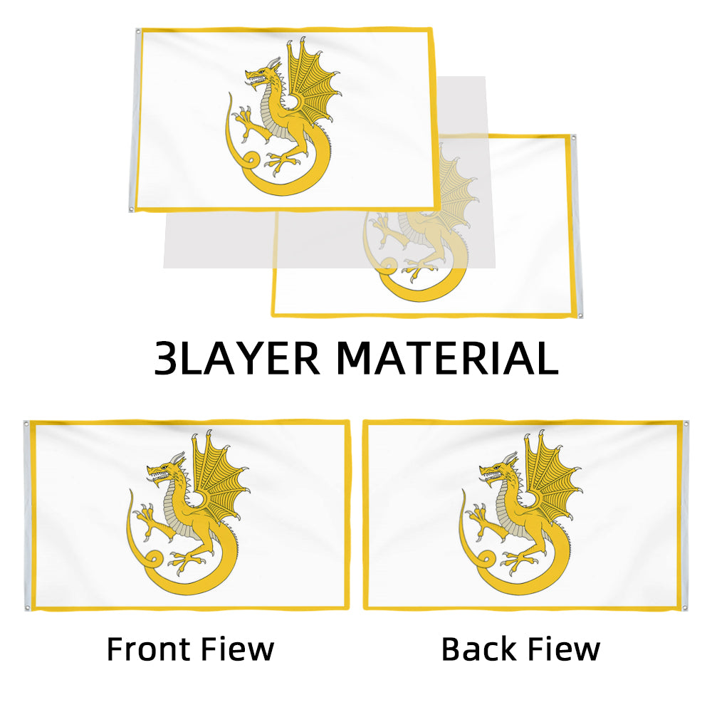 Owain Glyndwr, Welsh Dragon flag 3x5ft banner man cave