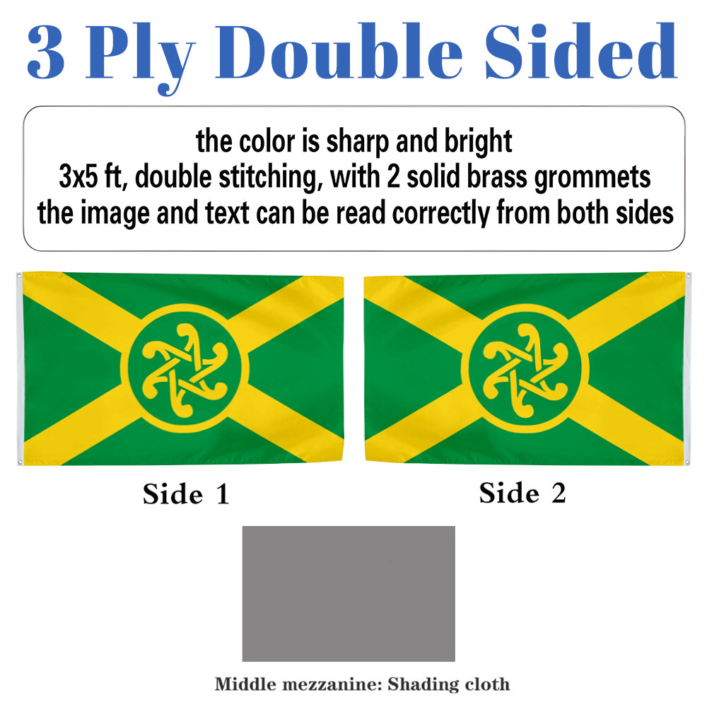 Pan Celtic Celticism flag 3x5ft banner man cave
