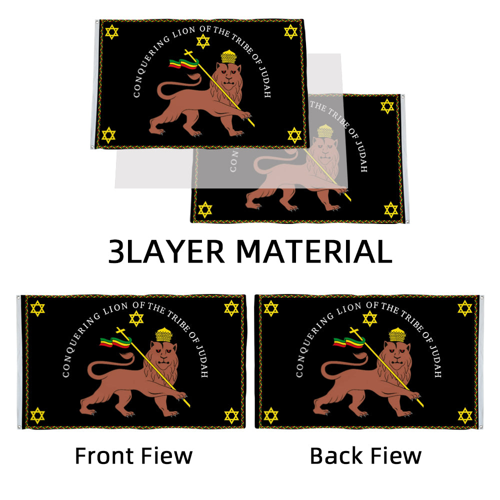 Rastafarian Conquering Lion of Judah flag 3x5ft banner man cave