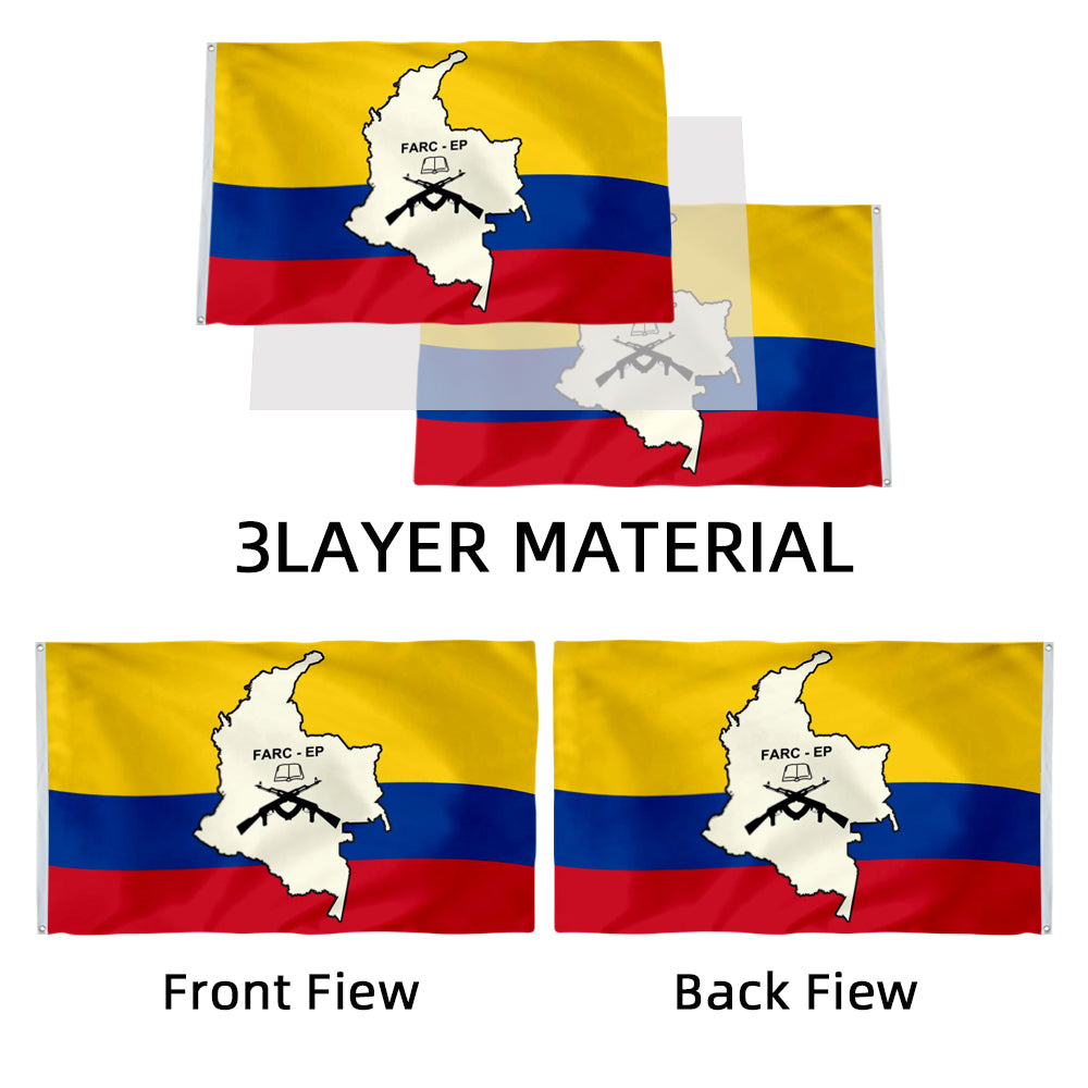 Revolutionary Armed Forces of Colombia FARC-EP flag 3x5ft banner man cave