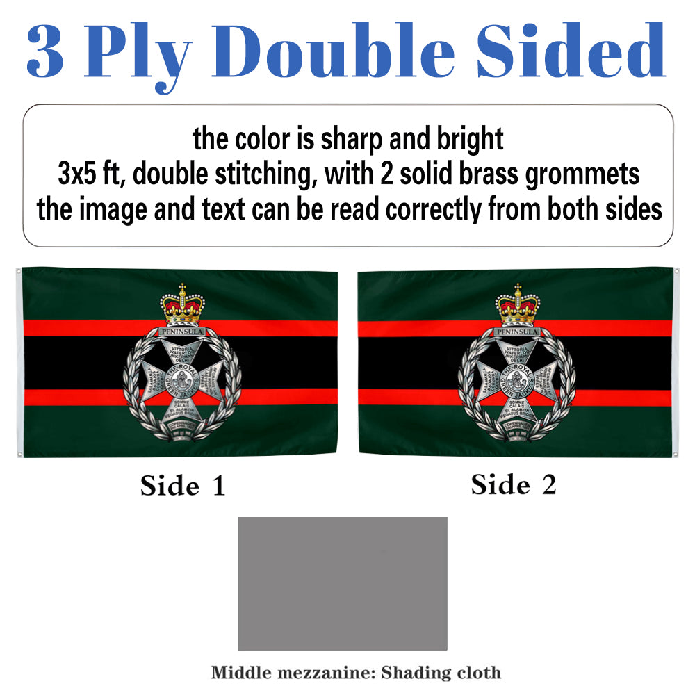 Royal Green Jackets of The British Army flag 3x5ft banner man cave