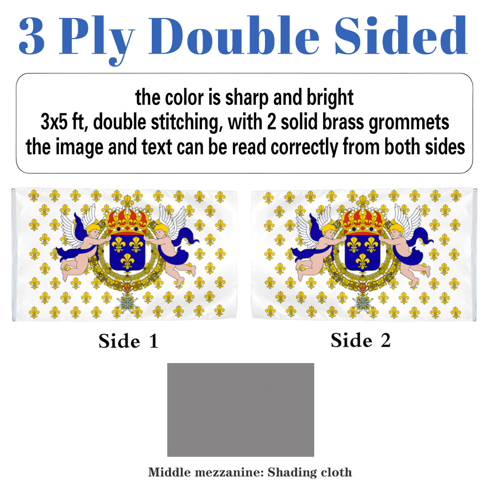 Royal Standard of the Kingdom of France flag 3x5ft banner man cave