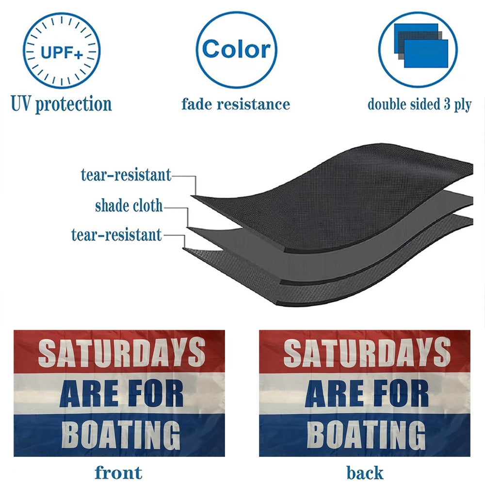 Saturdays Are For Boating flag 3x5ft banner man cave