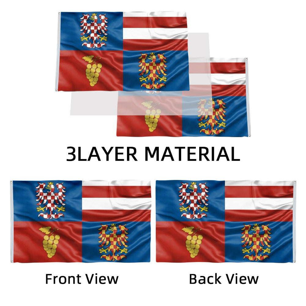 South Moravian Region flag (Czechia) 3x5ft banner man cave