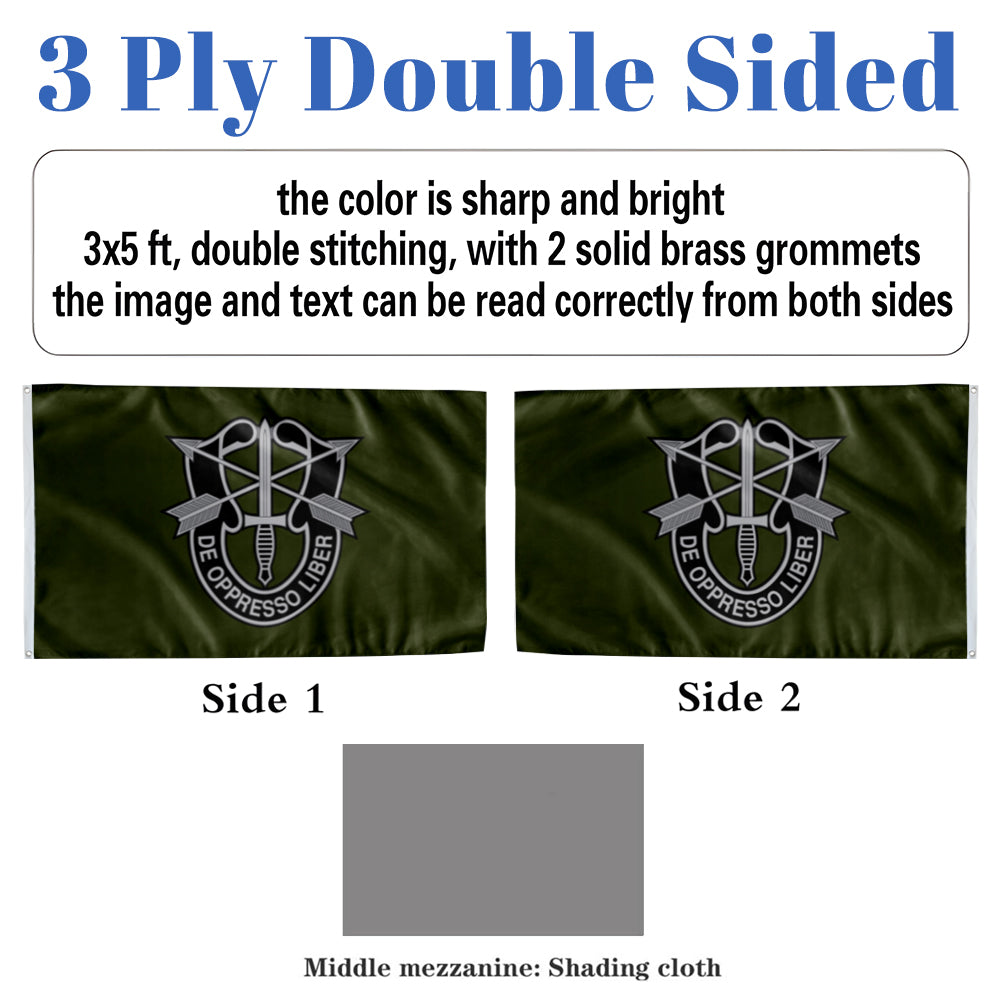 Special Forces De Oppresso Liber flag 3x5ft banner man cave