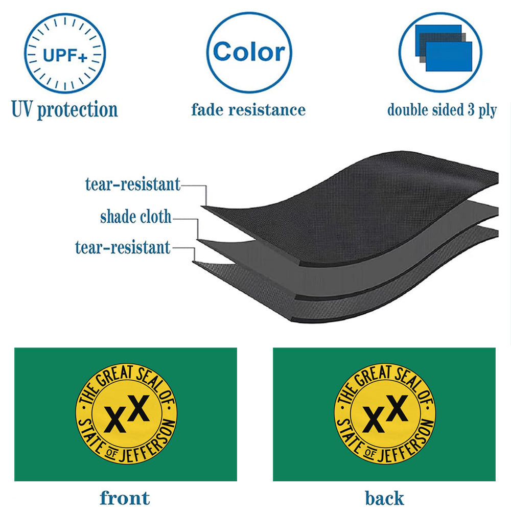 State of Jefferson flag 3x5ft banner man cave