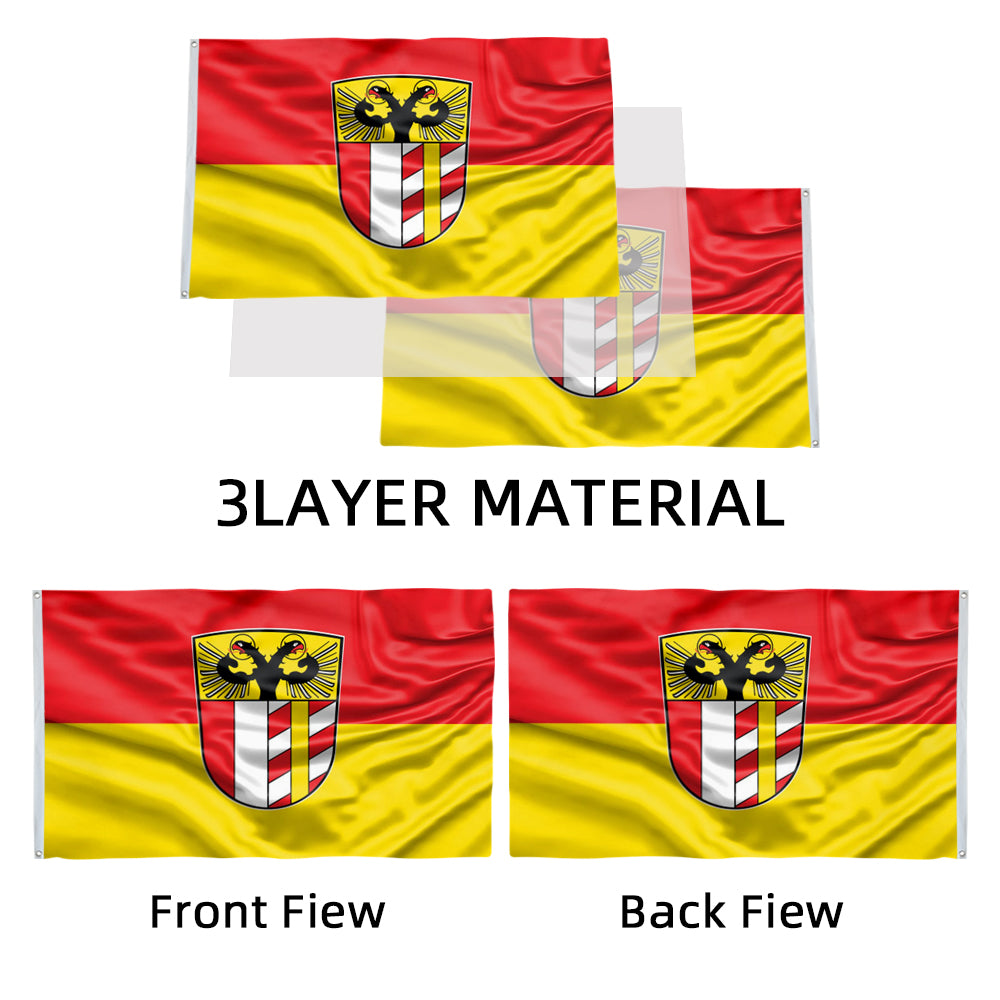 Swabia, Germany Theme Flag: 3x5ft Man Cave German Regional Culture-Style Banner