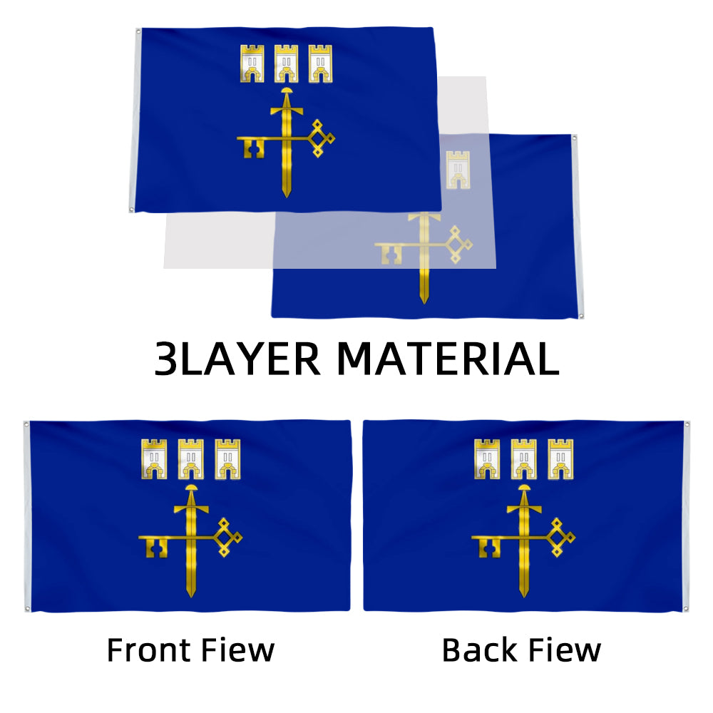 Ternopil Oblast, Ukraine flag 3x5ft banner man cave