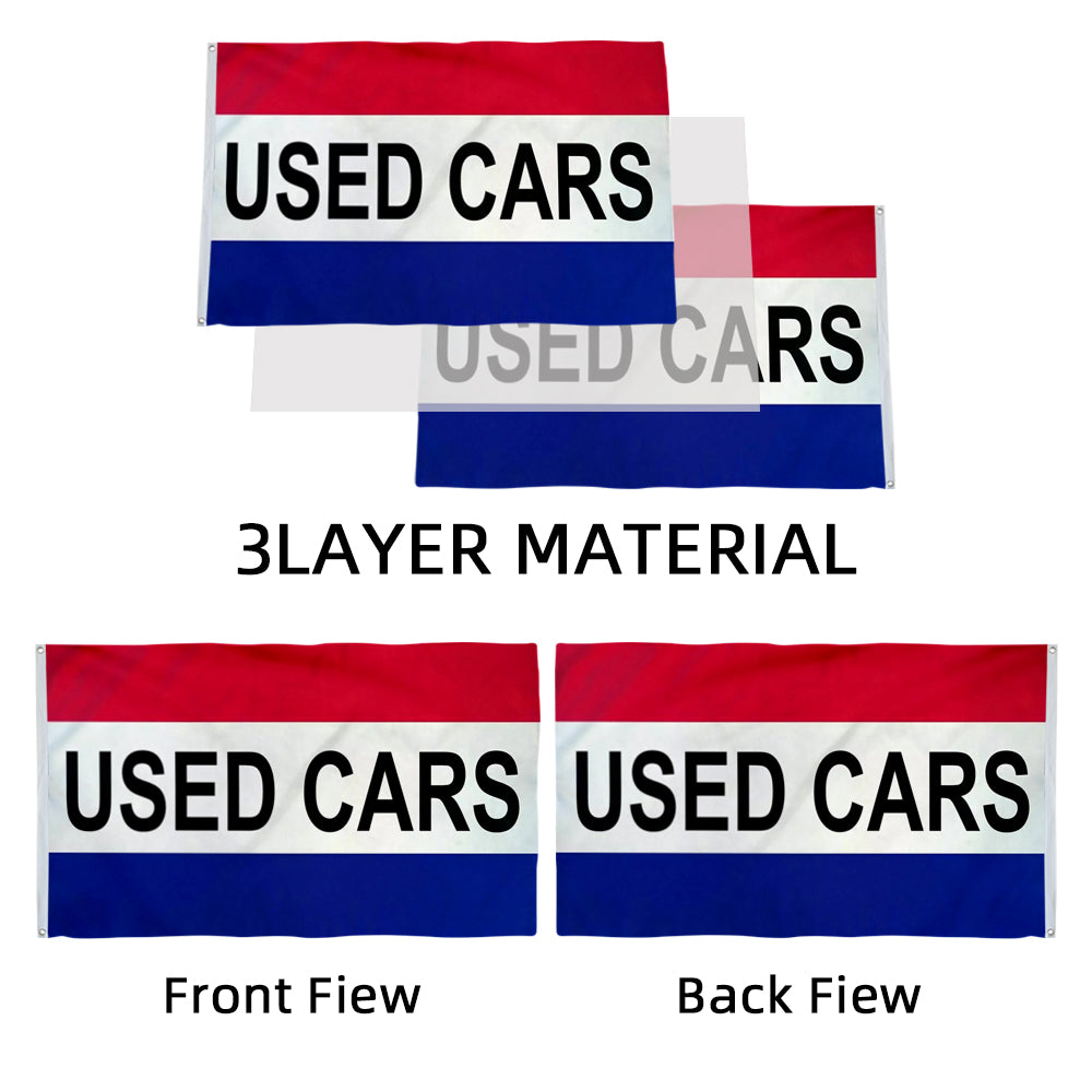USED CARS flag 3x5ft banner man cave