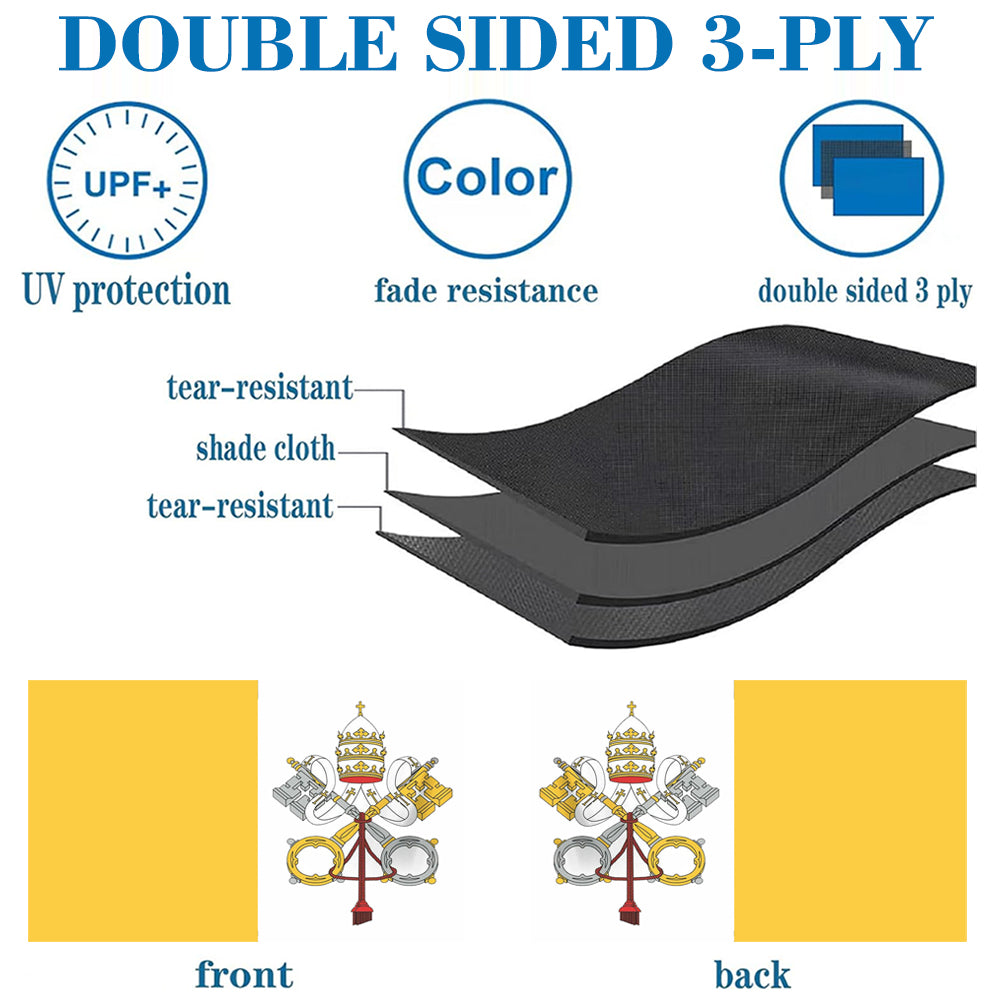 Vatican City flag 3x5ft banner man cave 2