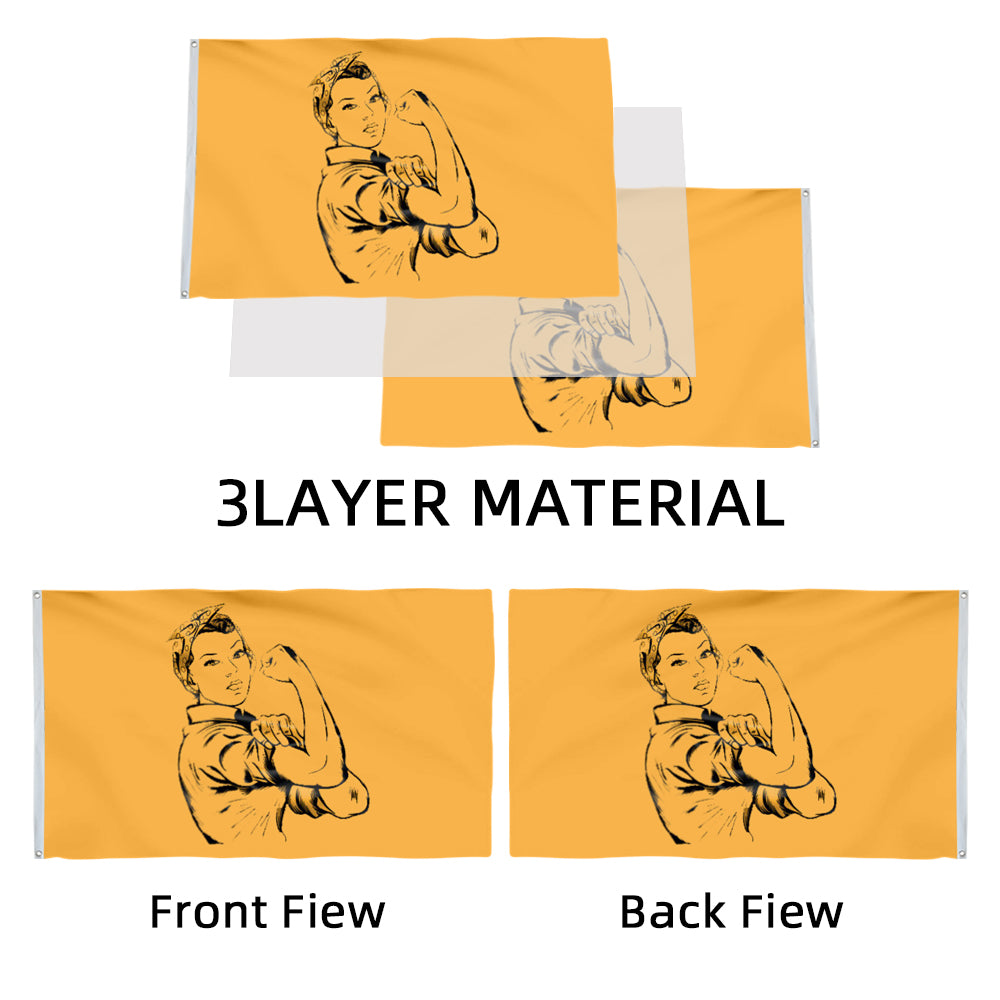 "We Can Do It" flag 3x5ft banner man cave