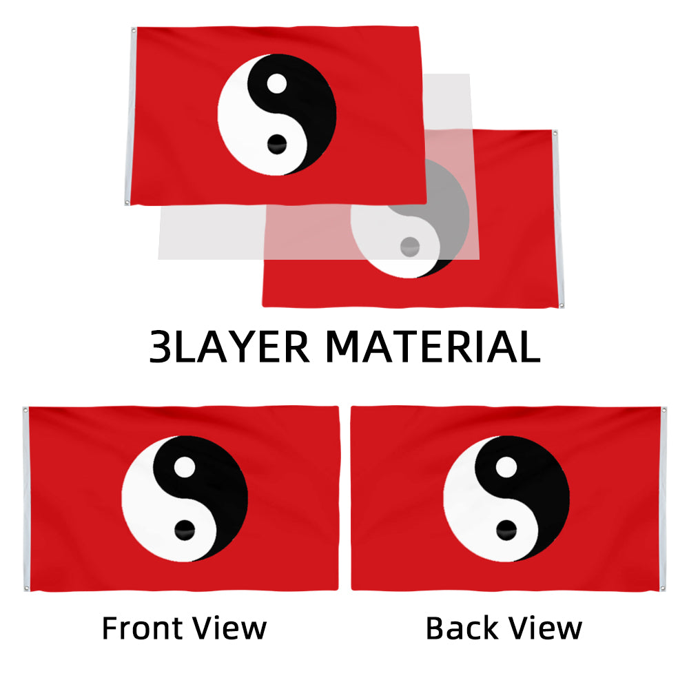 Yin Yang Sign flag 3x5ft banner man cave