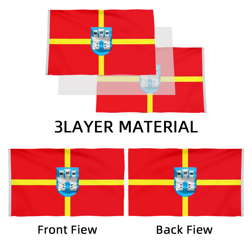 Zhytomyr flag 3x5ft banner man cave