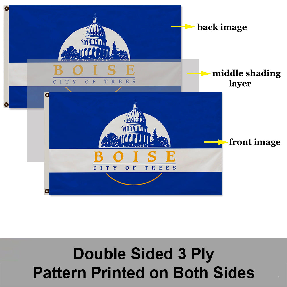 City of Boise flag 3x5ft banner man cave