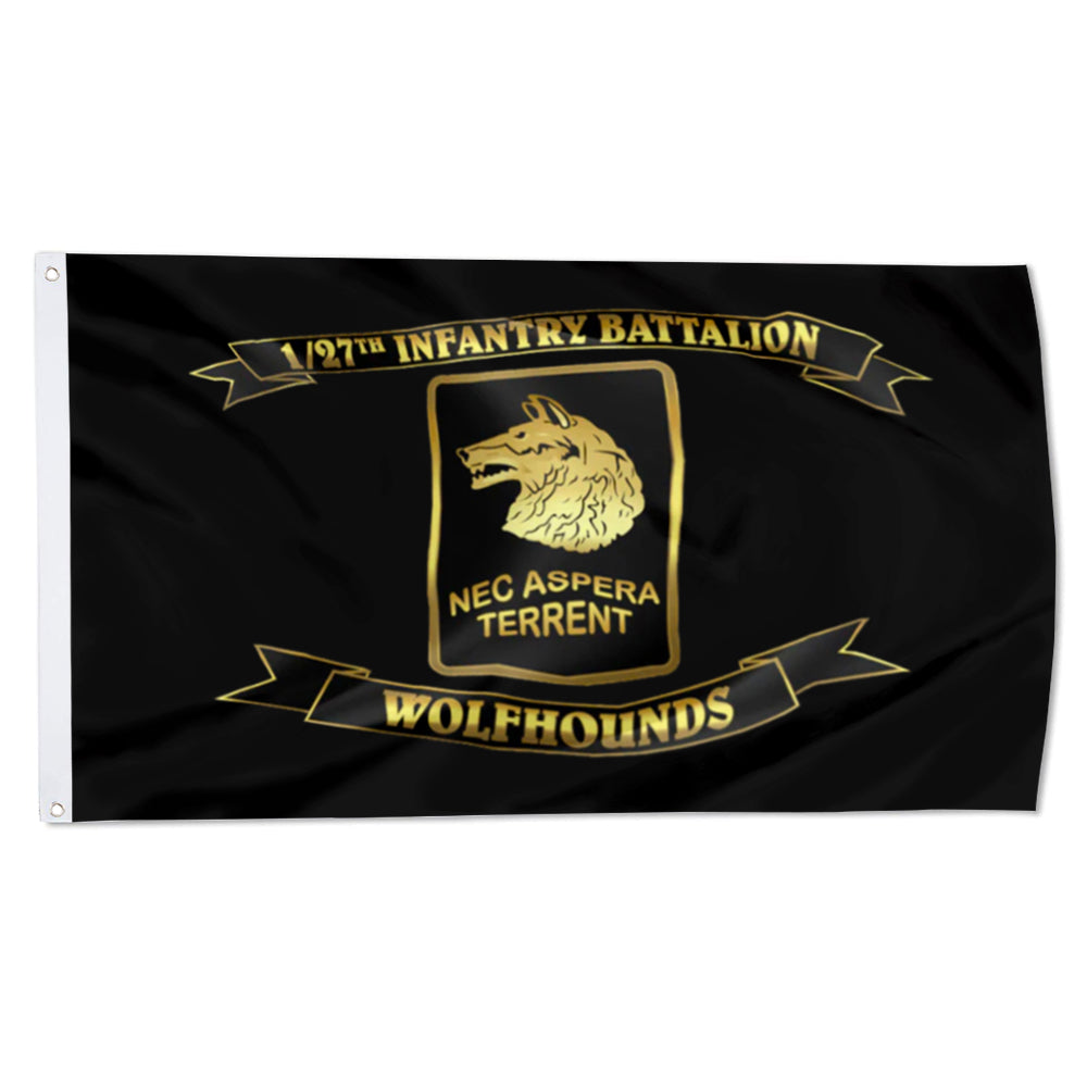 1-27 WOLFHOUNDS flag 3x5ft banner man cave