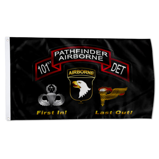 101st Pathfinder Det flag 3x5ft banner man cave