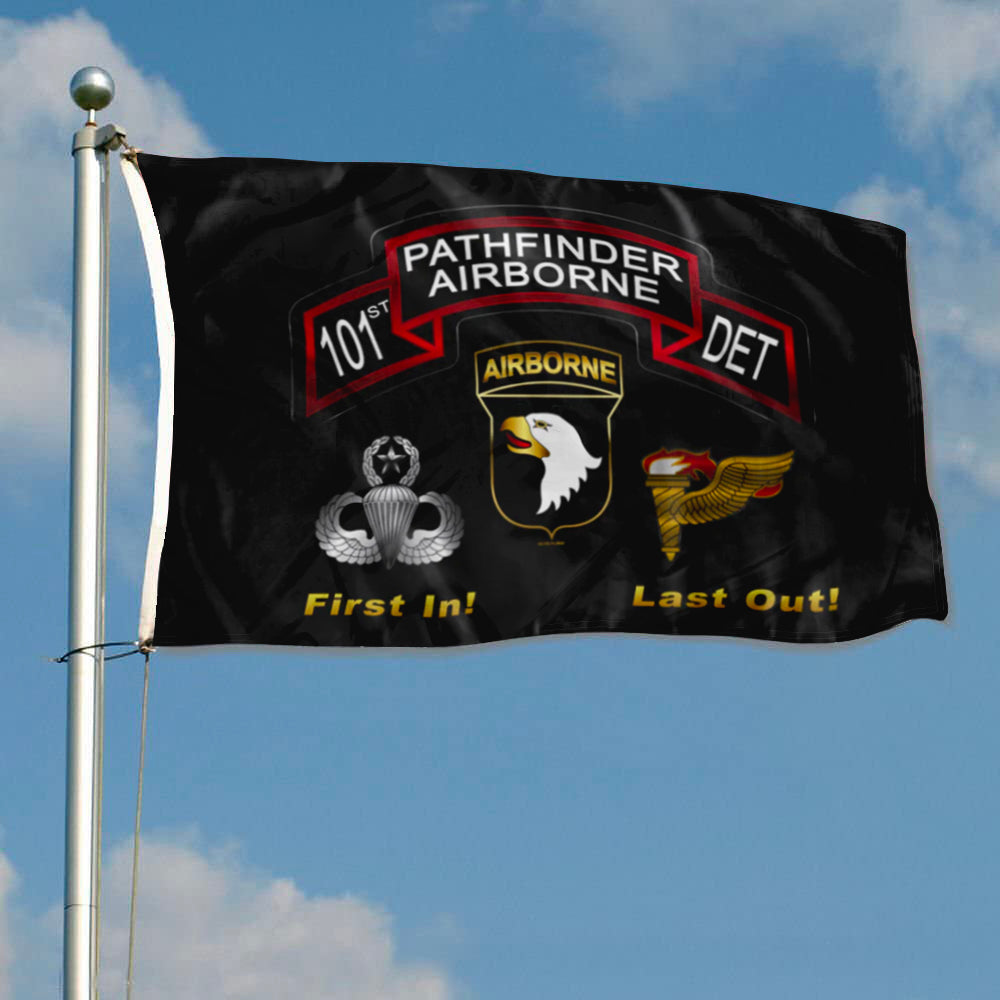 101st Pathfinder Det flag 3x5ft banner man cave