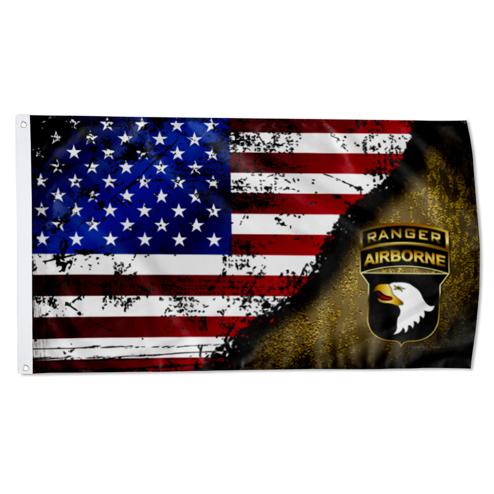 101st Ranger Airborne flag Tabbed Stars & Stripes flags 3x5ft banner man cave