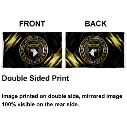 101st Airborne Division Veteran flag 3x5ft banner man cave