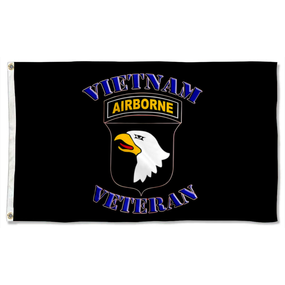 101st Airborne Vietnam Veteran flag 3x5ft banner man cave