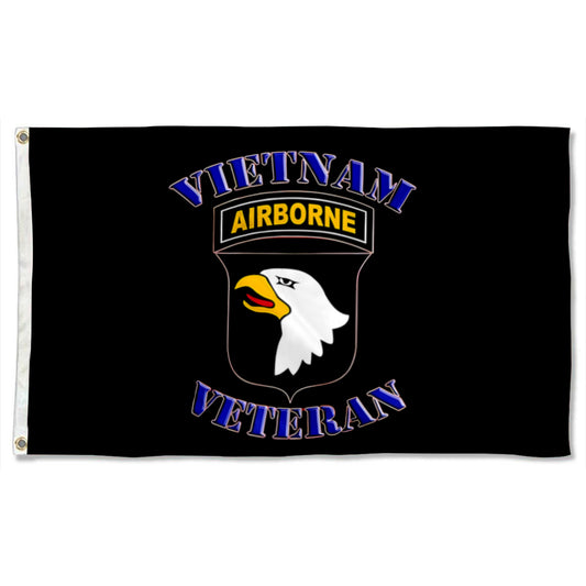 101st Airborne Vietnam Veteran flag 3x5ft banner man cave