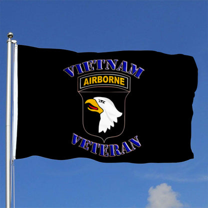 101st Airborne Vietnam Veteran flag 3x5ft banner man cave