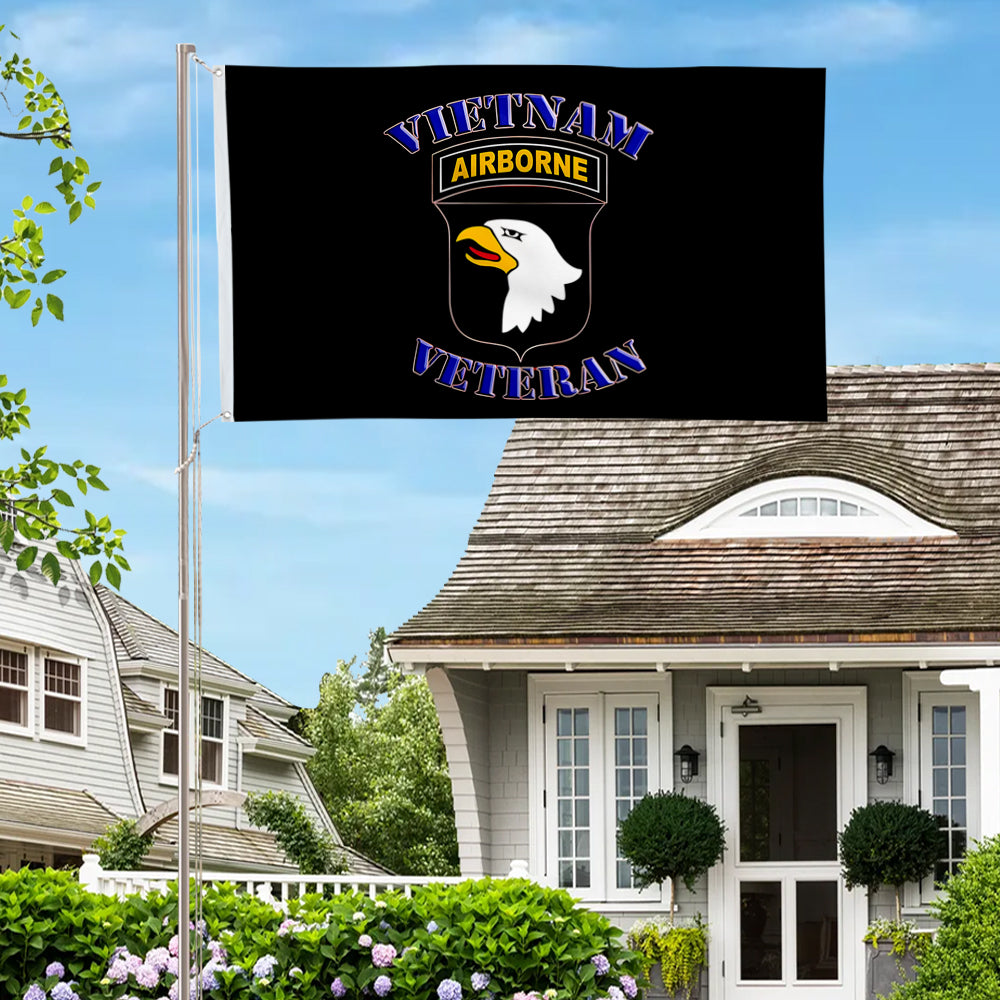 101st Airborne Vietnam Veteran flag 3x5ft banner man cave
