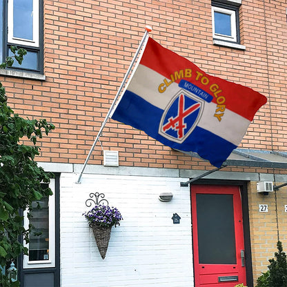 10th Mountain Division flag United States US Army Climb to Glory Tenth flags 3x5ft banner man cave