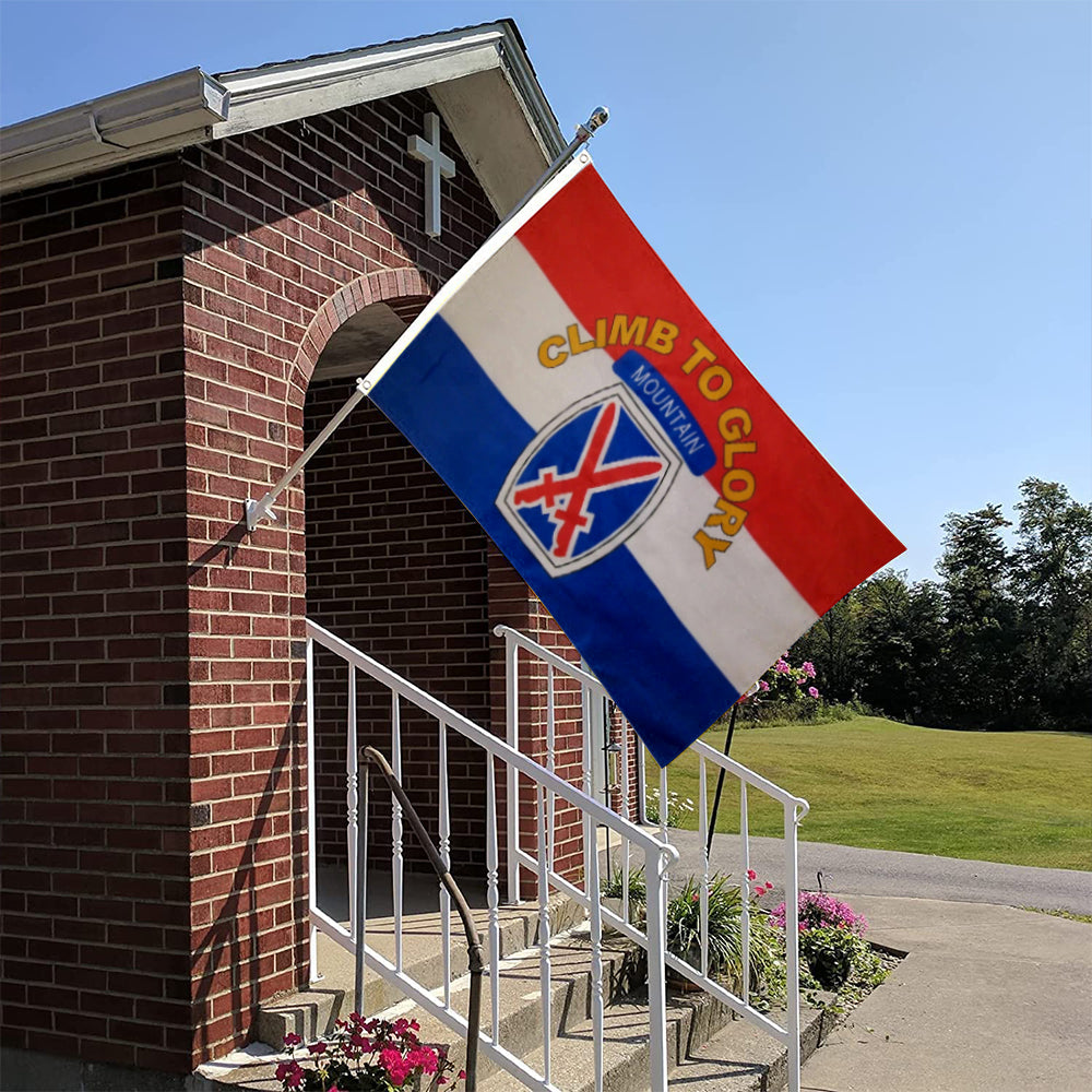 10th Mountain Division flag United States US Army Climb to Glory Tenth flags 3x5ft banner man cave