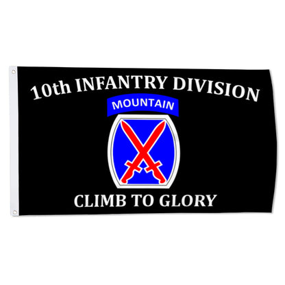 10th Mountain Infantry Division flag 3x5ft banner man cave