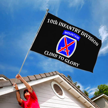10th Mountain Infantry Division flag 3x5ft banner man cave