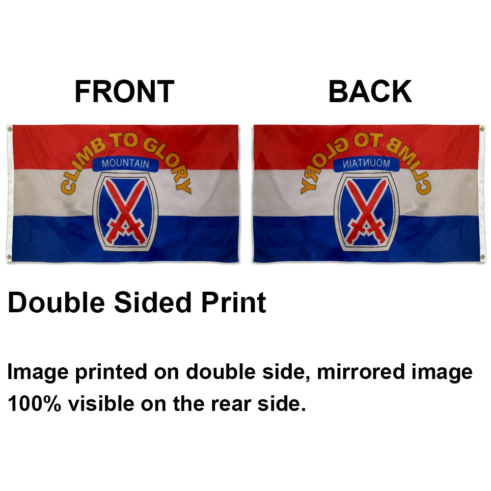 10th Mountain Division flag United States US Army Climb to Glory Tenth flags 3x5ft banner man cave