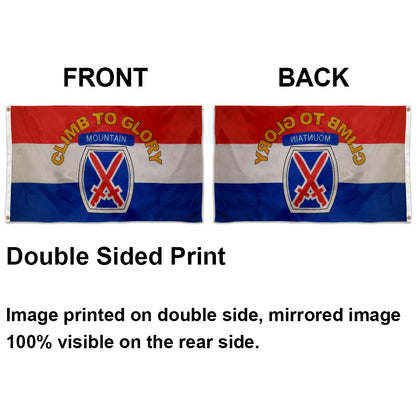 10th Mountain Division flag United States US Army Climb to Glory Tenth flags 3x5ft banner man cave