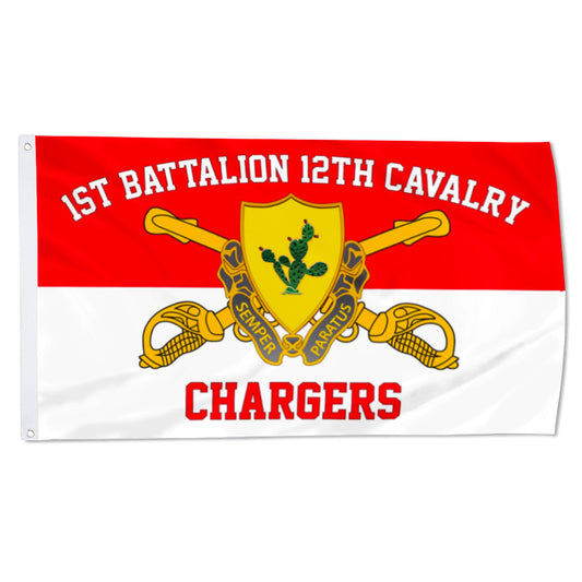 1st bn 12th Cavalry flag 3x5ft banner man cave