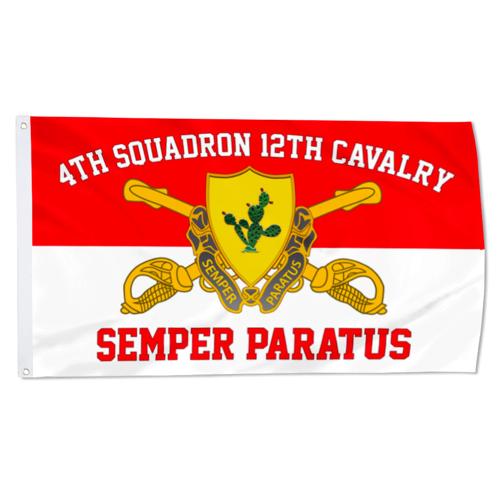 4th Squadron 12th Cavalry flag 3x5ft banner man cave