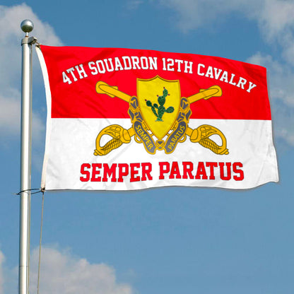 4th Squadron 12th Cavalry flag 3x5ft banner man cave