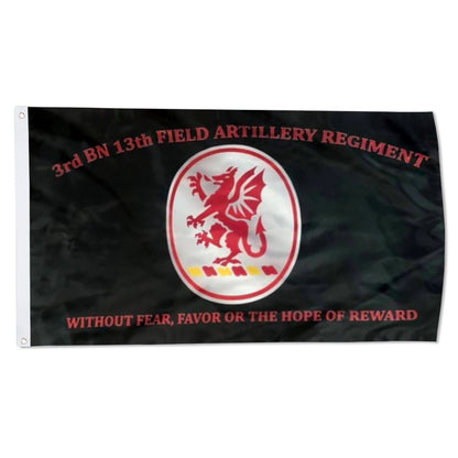 13th Field Artillery Regiment flag 3rd BN 13th FA Without Fear Favor Or The Hope Of Reward flags 3x5ft banner man cave