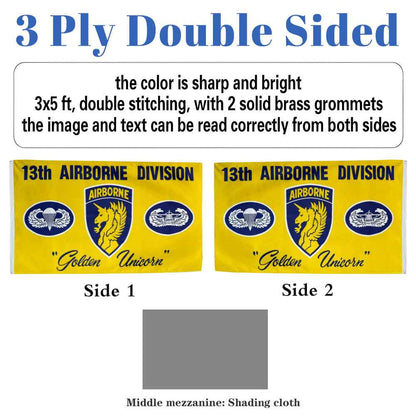 13th Airborne Division flag 3x5ft banner man cave