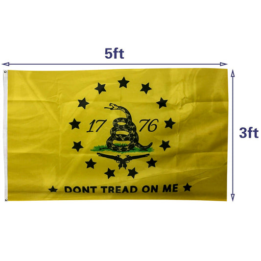 1776 flag Dont Tread On Me 13 Stars 2nd Amendment flags 3x5ft banner man cave