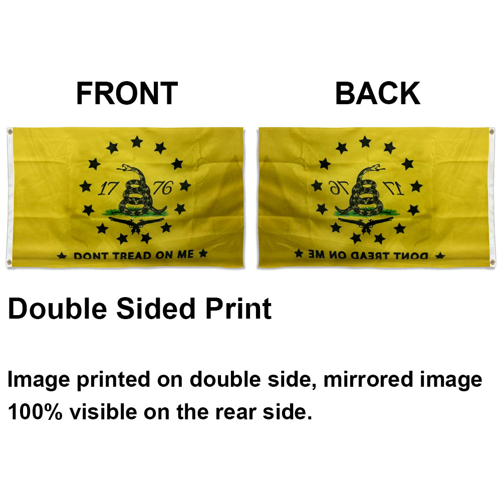 1776 flag Dont Tread On Me 13 Stars 2nd Amendment flags 3x5ft banner man cave