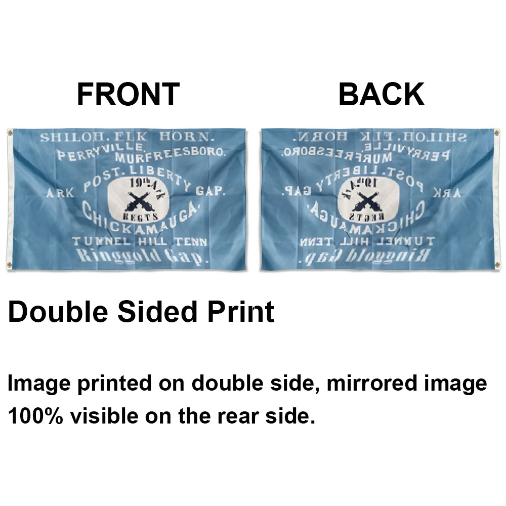 19th Arkansas Regiment Chickamauga Civil War flag 3x5ft banner man cave