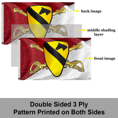 1st Cavalry Sabers flag 3x5ft banner man cave