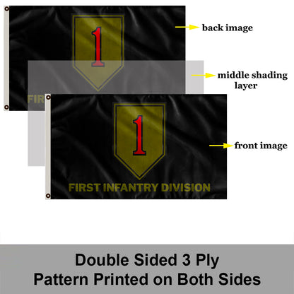 1st Infantry Division flag 3x5ft banner man cave 4
