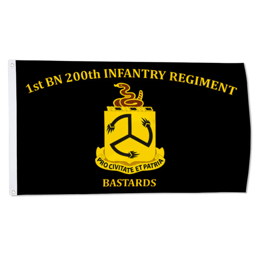1st BN 200th Infantry Regiment flag 3x5ft banner man cave