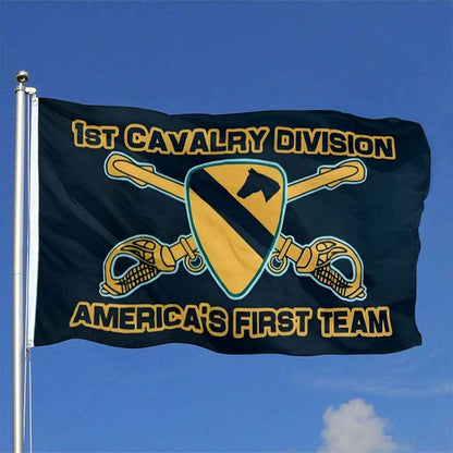 1st Cavalry Division flag 3x5ft banner man cave 2