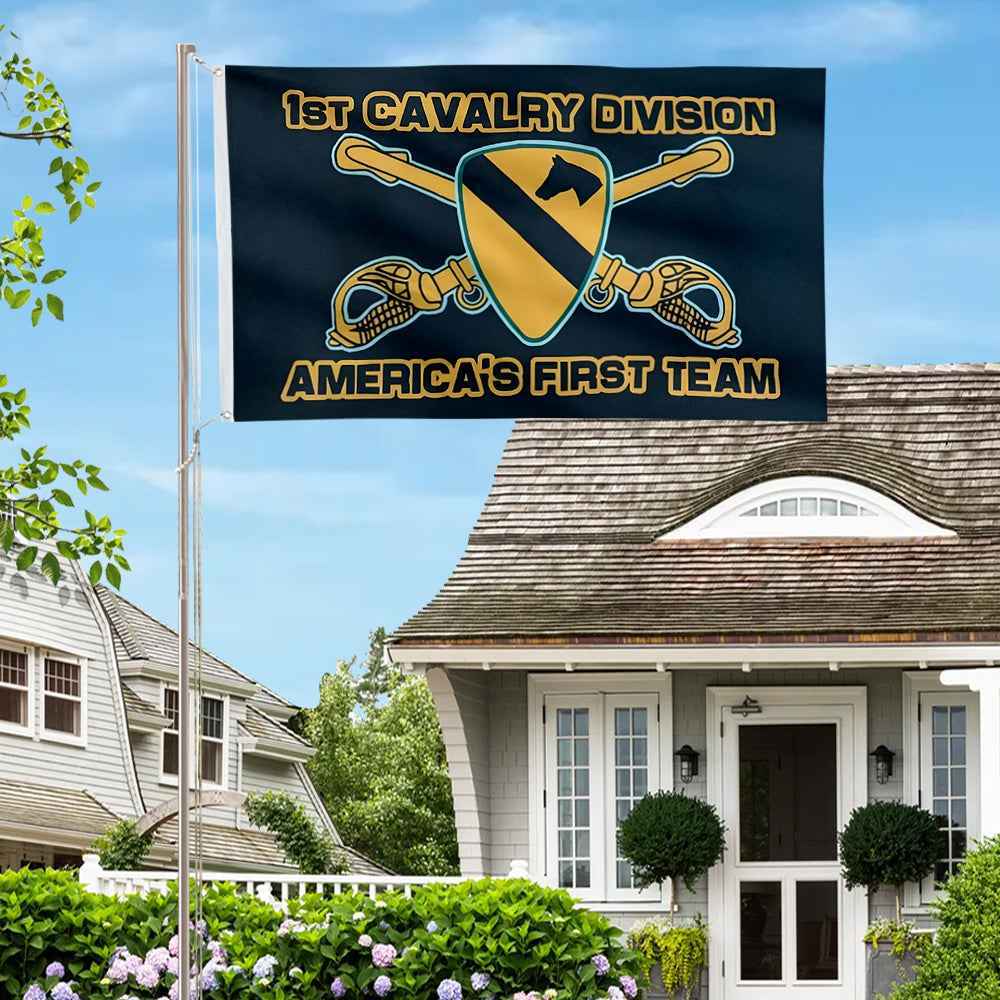 1st Cavalry Division flag 3x5ft banner man cave 2