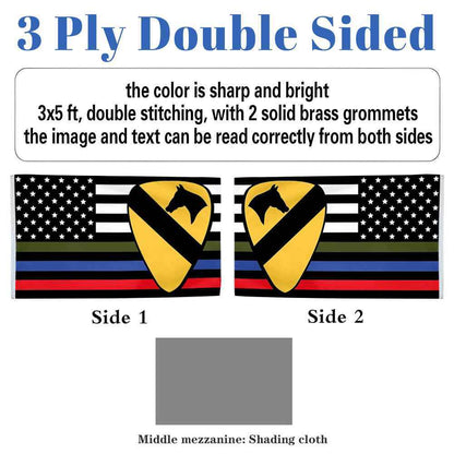 1st Cavalry Division flag 3x5ft banner man cave