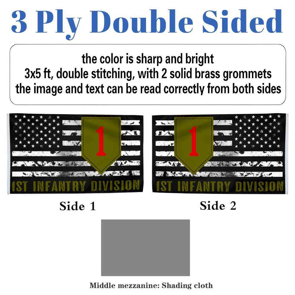 1st Infantry Division flag 3x5ft banner man cave